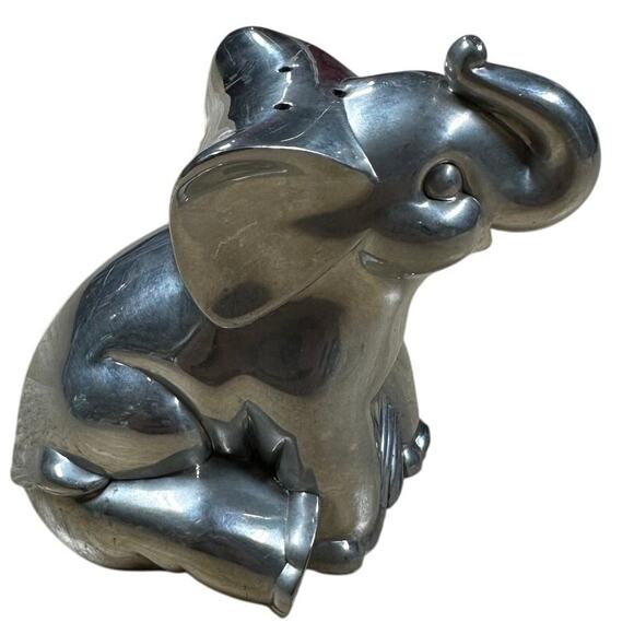 Lenox Heavy Metal Elephant Pepper Shaker Only Silver Good Condition - Picture 2 of 7